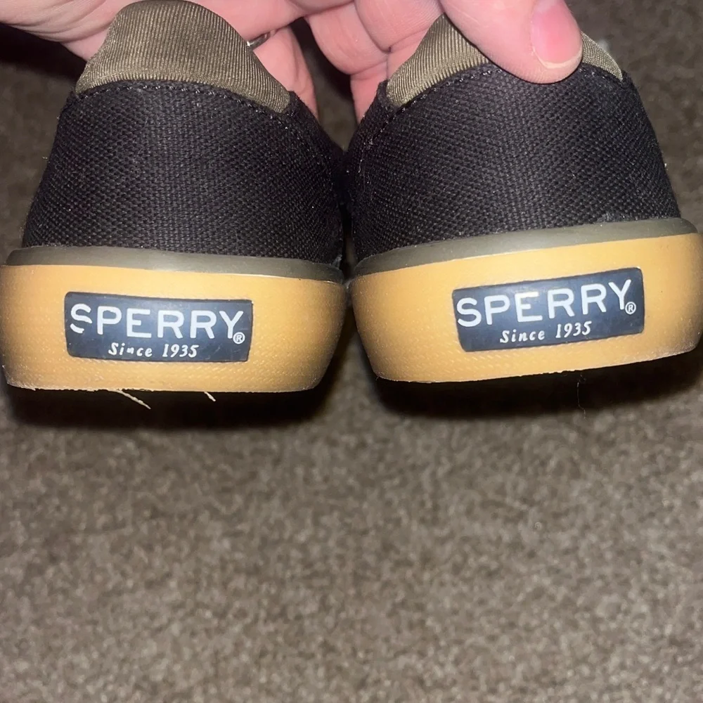 Sperry Navy Sneakers with White Laces - Picture 4 of 5